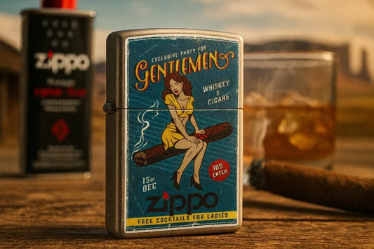 Zippo žiebtuvėlis CIGAR GIRL 60005052 vėjui atsparus benzininis