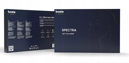 BOSTE LED veido kaukė 4in1 – fotonų terapija, valymas, stangrinimas, su pilotu