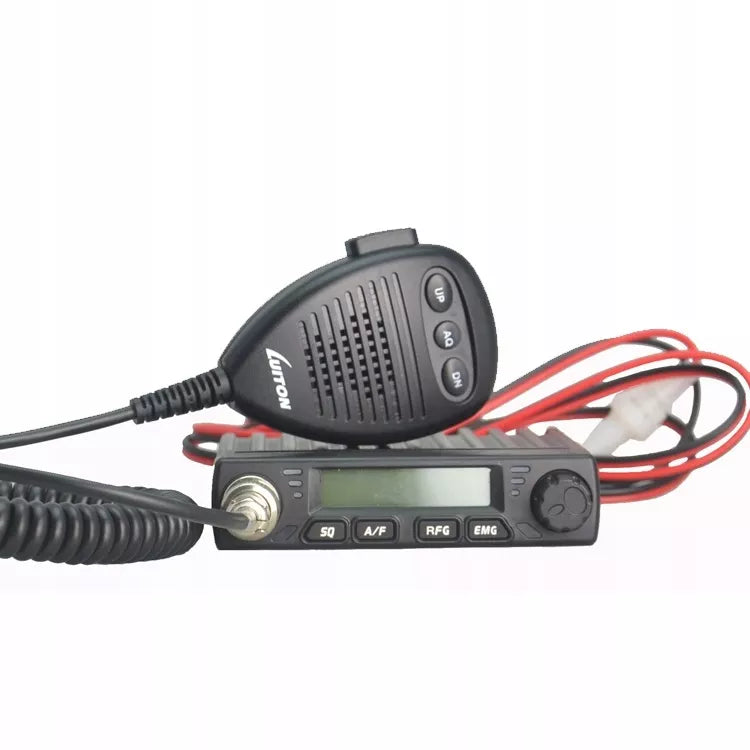 LUITON LT-198 MINI CB RADIJAS 12V/24V SUKABULIUOTAS CIGAREČIŲ PRIETAISO KIŠTUKAS AM FM