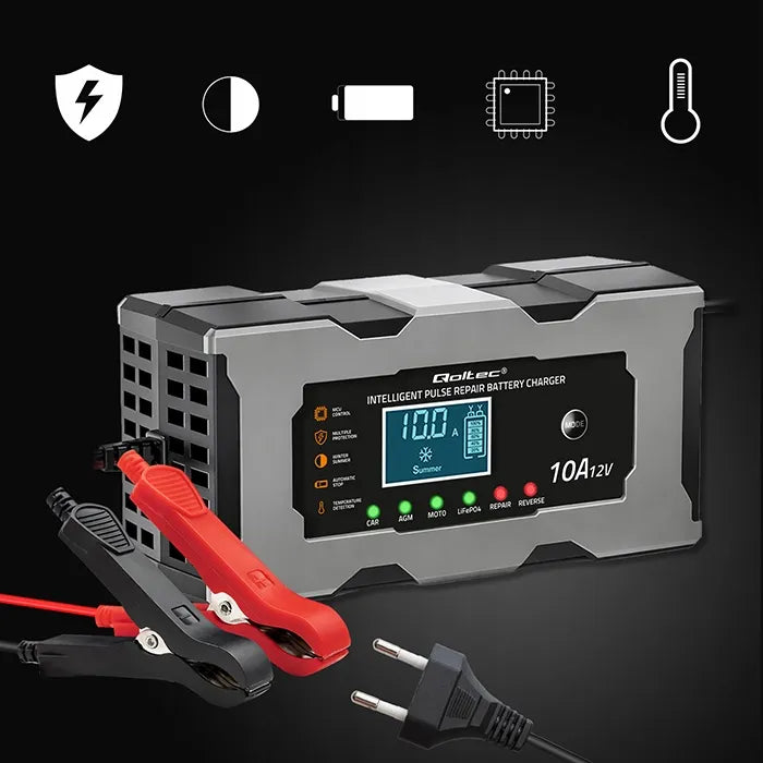 12V Automobilio užvedėjas su LCD ekranu