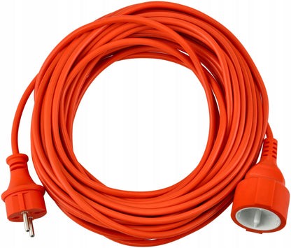 15 m sodo ilgintuvas vejapjovei, statybinis, 230V 2x1mm2 10A 2300W