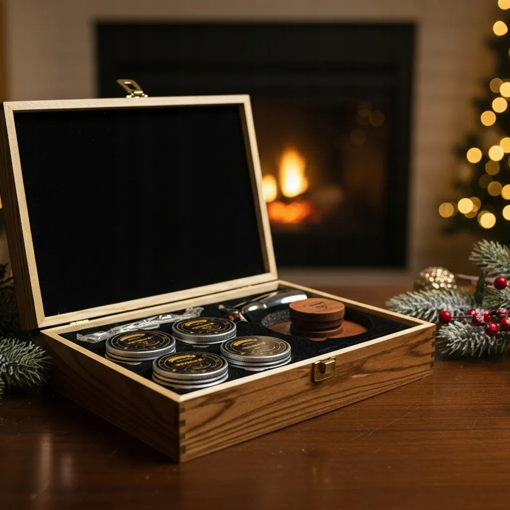 15 viename viskio rūkymo rinkinys „Whisky Smoker“ – dovana vyrui, vaikinui