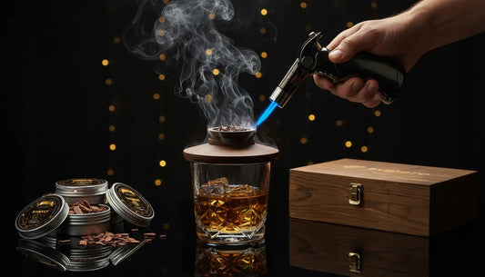 15 viename viskio rūkymo rinkinys „Whisky Smoker“ – dovana vyrui, vaikinui