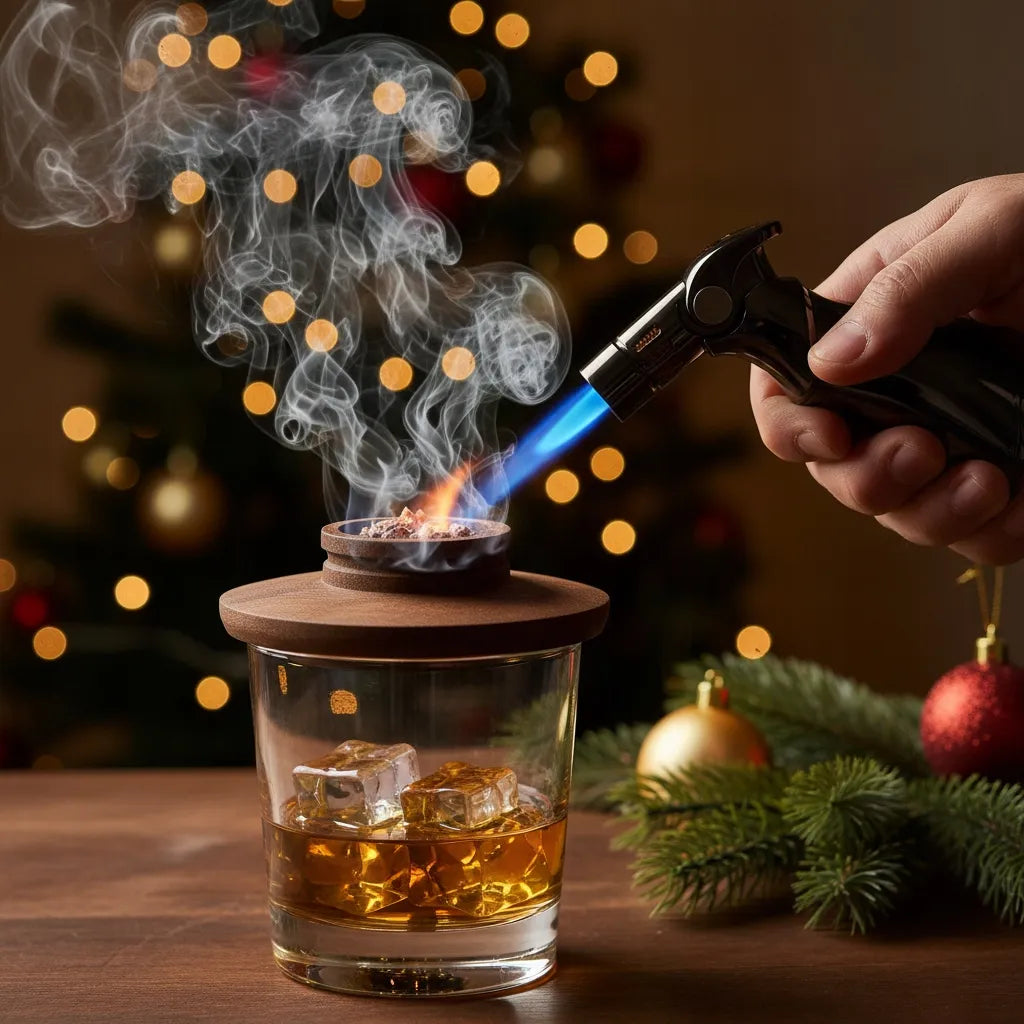 15 viename viskio rūkymo rinkinys „Whisky Smoker“ – dovana vyrui, vaikinui