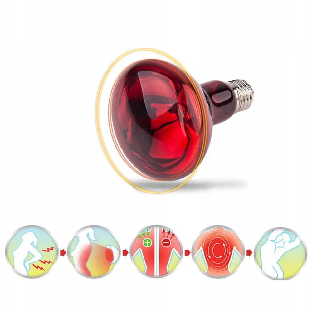 150W infraraudonųjų spindulių gydomoji lempa 220V