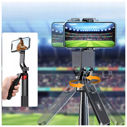 ULANZI MA09 Selfie Stick Tripod su Bluetooth nuotolinio valdymo pulteliu telefonui, GoPro kamerai