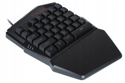 VIENOS RANKOS ŽAIDIMŲ KLAVIATŪRA RGB LED KEYPAD WSAD USB
