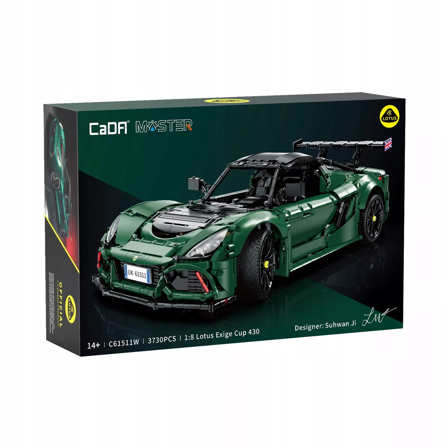 CaDA konstravimo rinkinys Lotus automobilis 54 cm 3730 detalių