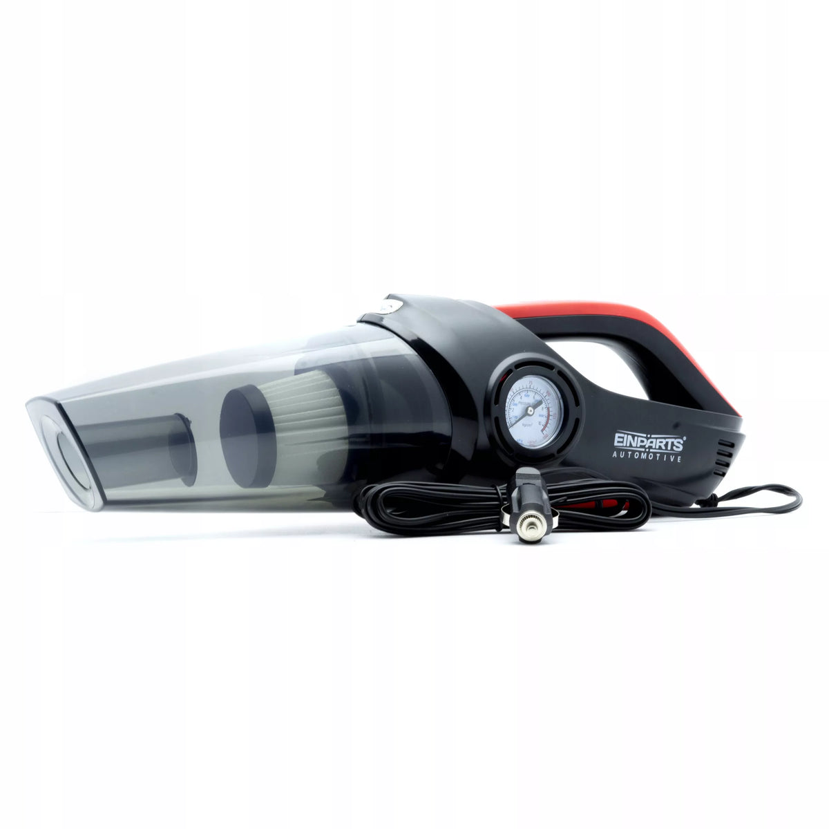 Galingas automobilinis dulkių siurblys su kompresoriumi 120W 12V