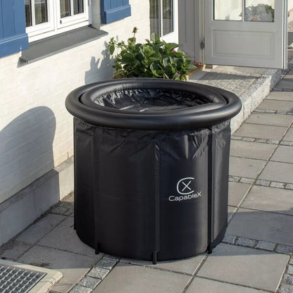 Ledinė vandens vonia (statinė) CAPABLEX 420 l su dangčiu