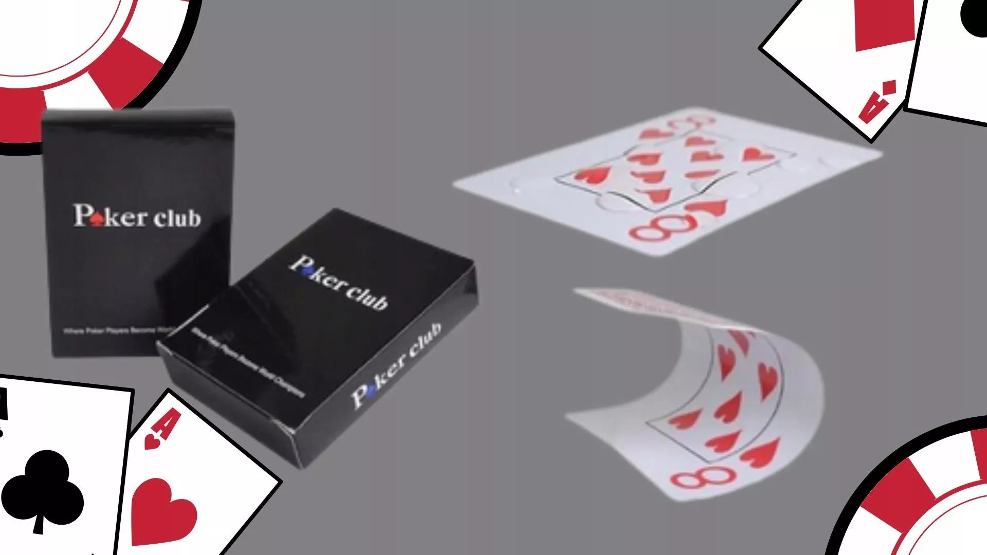 2 klasikinės vandeniui atsparios plastikines pokerio kortos