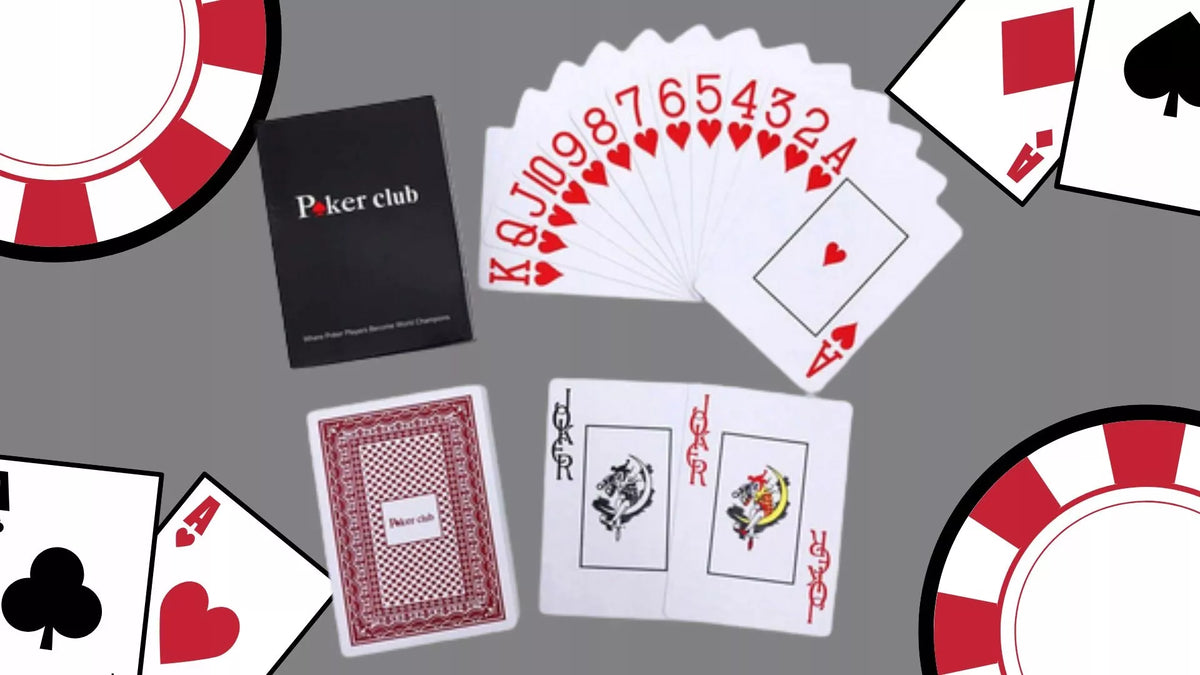 2 klasikinės vandeniui atsparios plastikines pokerio kortos