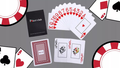2 klasikinės vandeniui atsparios plastikines pokerio kortos