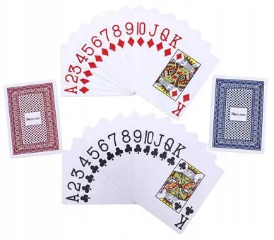 2 klasikinės vandeniui atsparios plastikines pokerio kortos