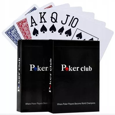 2 klasikinės vandeniui atsparios plastikines pokerio kortos