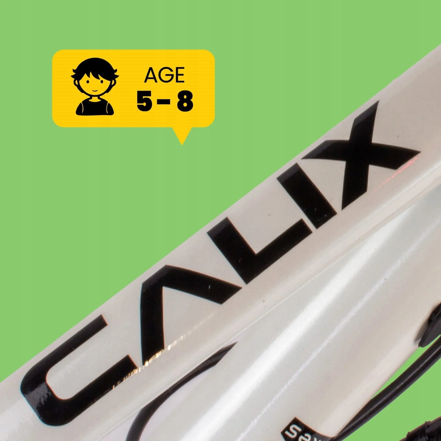 20 colių vaikiškas MTB dviratis, skirtas berniukams ir mergaitėms, Sun Baby Calix, 6 pavaros, baltas