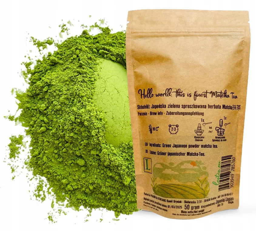 Matcha iš Japonijos Tikra Japoniška Žalioji Arbata Tradicinis 1 ir 2 derlius