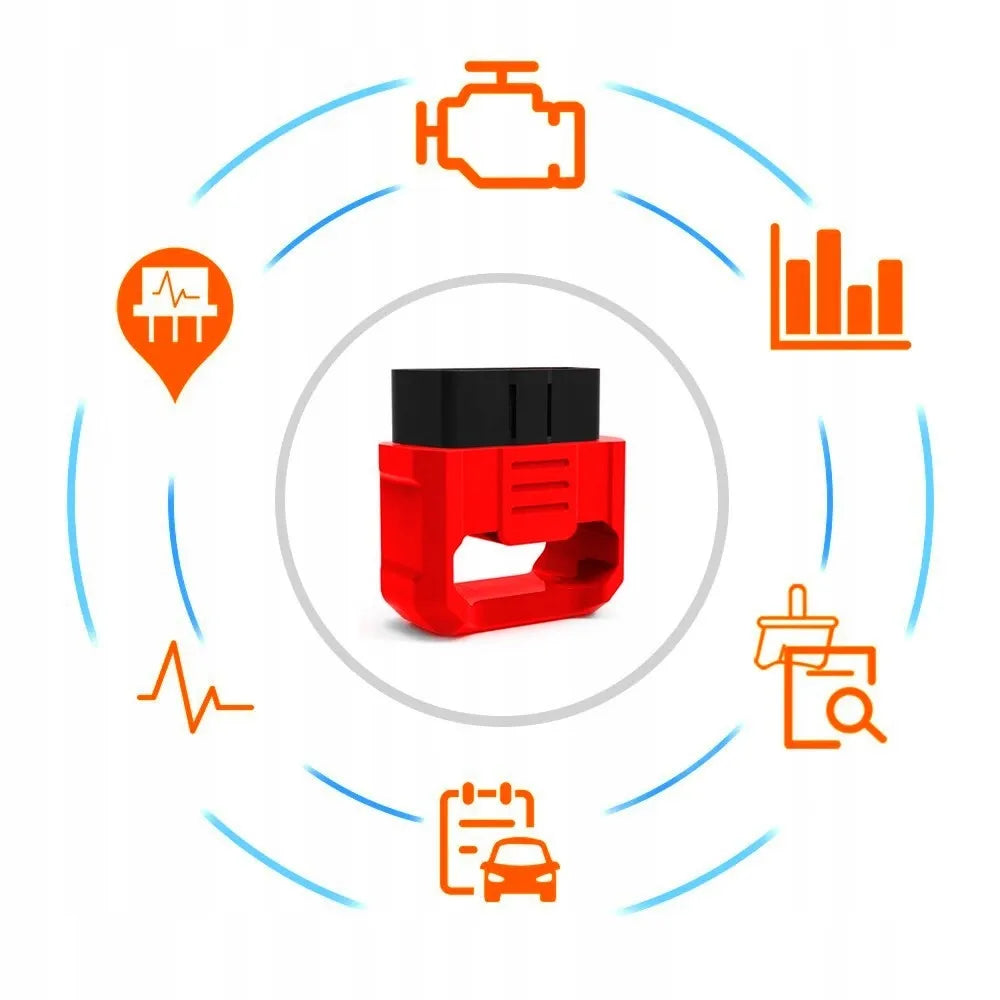 24DIAG V501 ELM327 BLUETOOTH 5.0 OBD2 DIAGNOSTIKOS SĄSAJA iOS ANDROID
