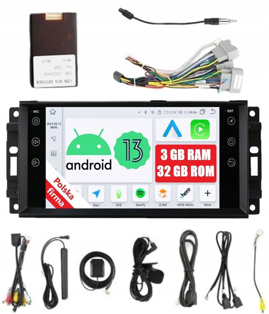 2DIN Android automobilinis grotuvas Dodge Avenger Ram Caliber Charger 3/32GB DSP CarPlay LTE