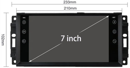 2DIN Android automobilinis grotuvas Dodge Avenger Ram Caliber Charger 3/32GB DSP CarPlay LTE