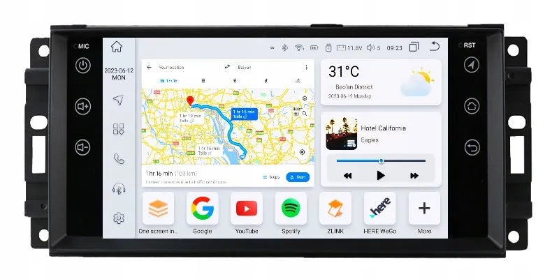 2DIN Android automobilinis grotuvas Dodge Avenger Ram Caliber Charger 3/32GB DSP CarPlay LTE