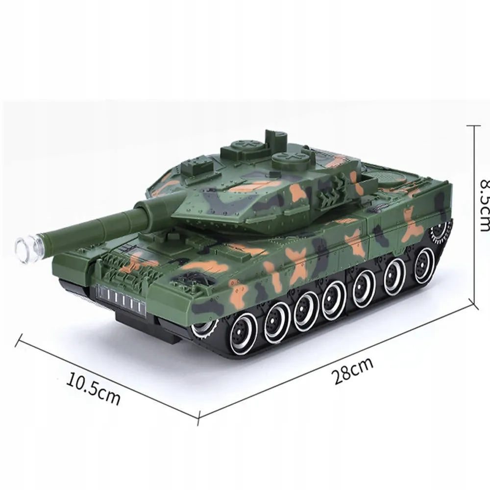 2in1 nuotoliniu būdu valdomas tankas - robotas transformuojamas, kovoja, su pulteliu, LED, USB, akumuliatorius