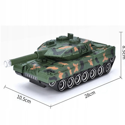 2in1 nuotoliniu būdu valdomas tankas - robotas transformuojamas, kovoja, su pulteliu, LED, USB, akumuliatorius