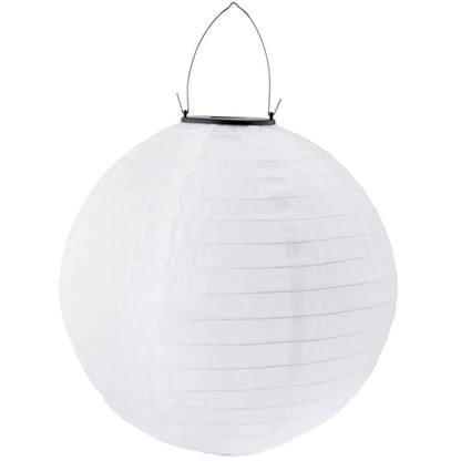 2x pakabinama LED saulės energija veikianti sodo lempa origami žibintas baltas 30 cm