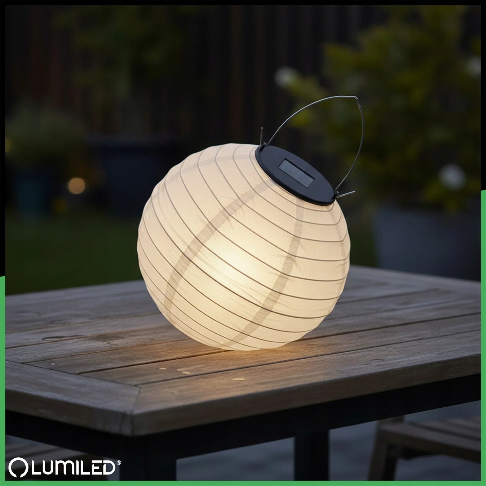 2x pakabinama LED saulės energija veikianti sodo lempa origami žibintas baltas 30 cm