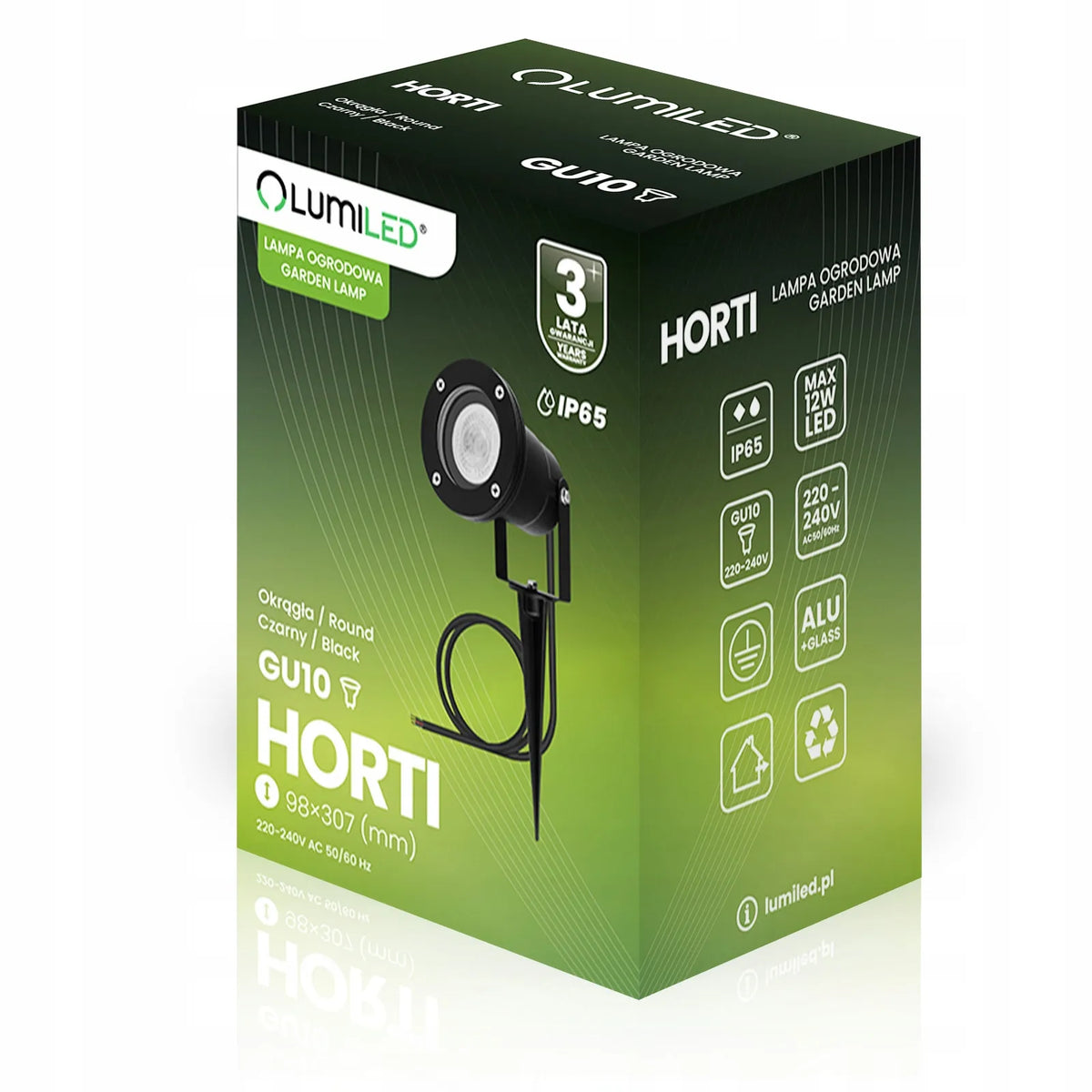 2x sodo šviestuvas įsmigdomas LED vandeniui atsparus