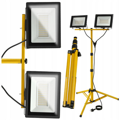 2x100W LED prožektorius su 230V statyvu 200W IP65