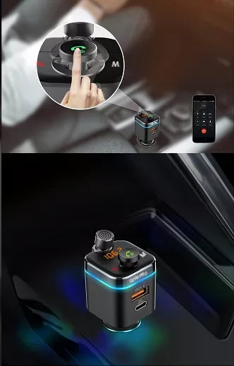 Feegar Q200 PRO transmiter FM Bluetooth z szybką ładowarką QC 4.0 42W Audio