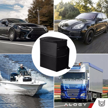 Automobilinė šiukšliadėžė organizatorius automobilio mažas 8L šiukšlių dėžutė termosinė krepšys