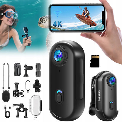 360° sportinė kamera povandeninė 1080P veiksmo kamera plataus kampo 120°