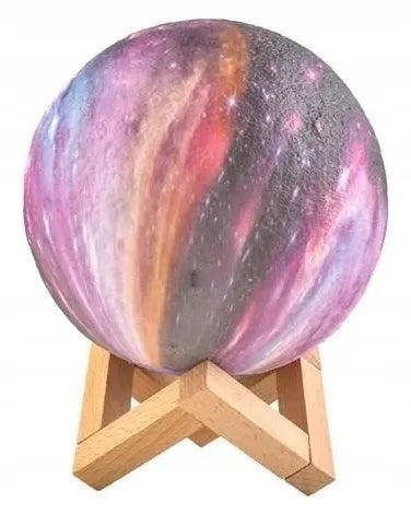 3D Mėnulio naktinė lempa didelė Moon Light 20 režimų + nuotolinio valdymo pultas