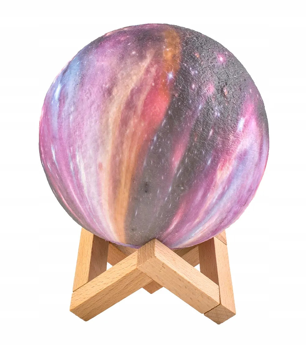 3D Mėnulio naktinė lempa didelė Moon Light 20 režimų + nuotolinio valdymo pultas