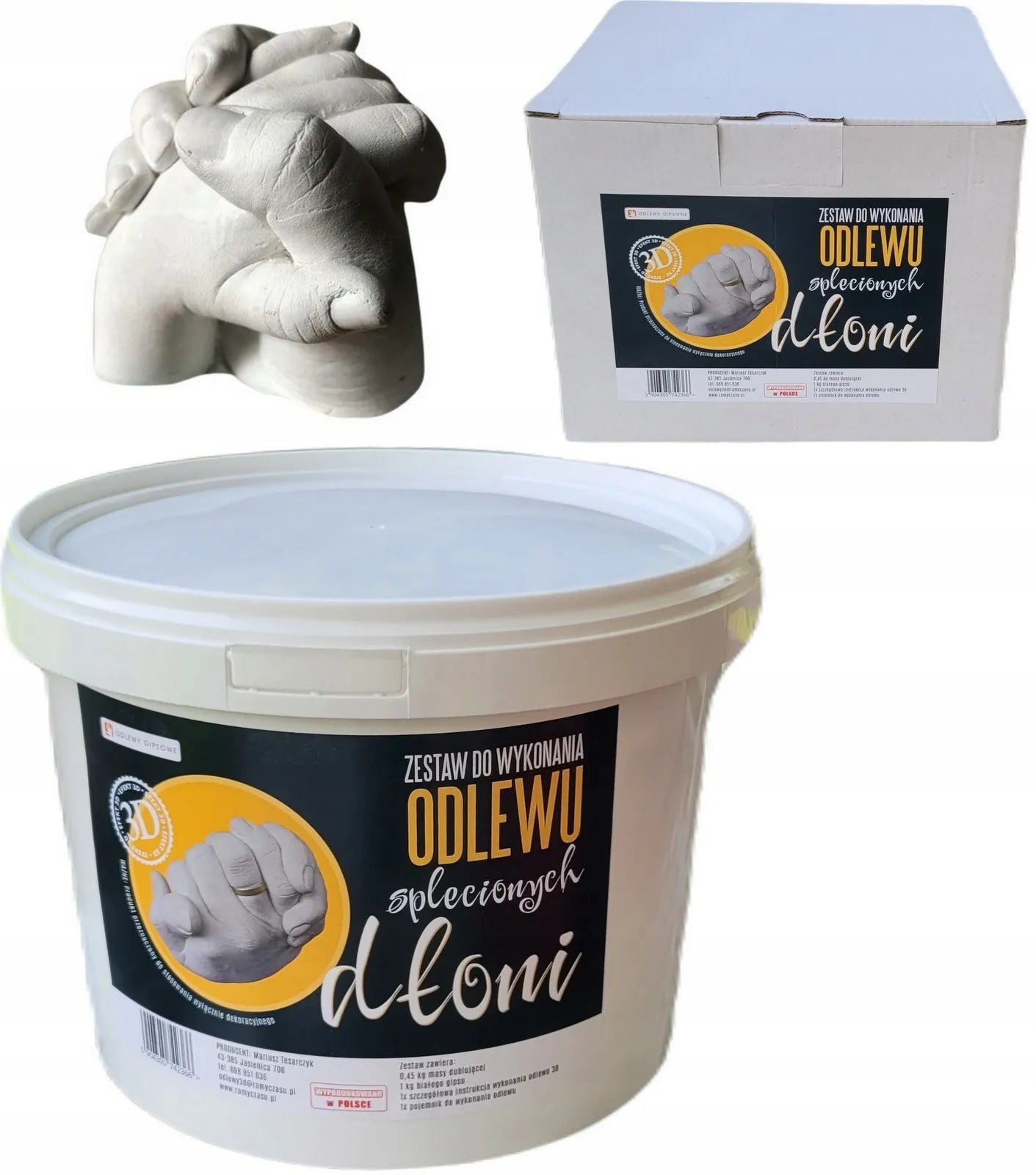 3D Rankų liejimo rinkinys porai