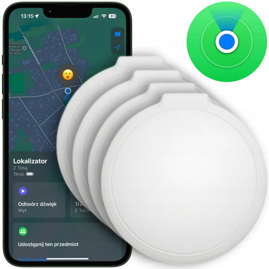 4 vnt. GPS sekiklis raktams, kuprinei, augintiniams Spreest NLT-20 Apple Find My Bluetooth