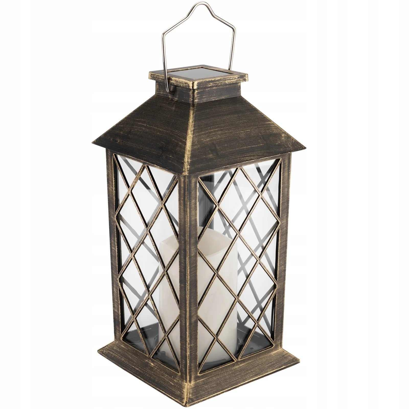 4 vnt. „Lumiled“ saulės energija maitinami LED sodo žibintai, 28 cm, patinos spalvos