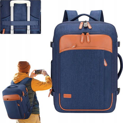 40L kelioninė kuprinė su 17" laptopo skyriumi (mėlyna)