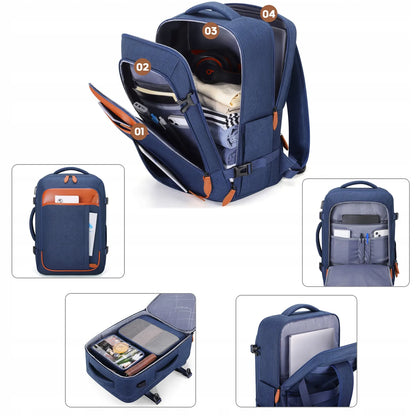40L kelioninė kuprinė su 17" laptopo skyriumi (mėlyna)