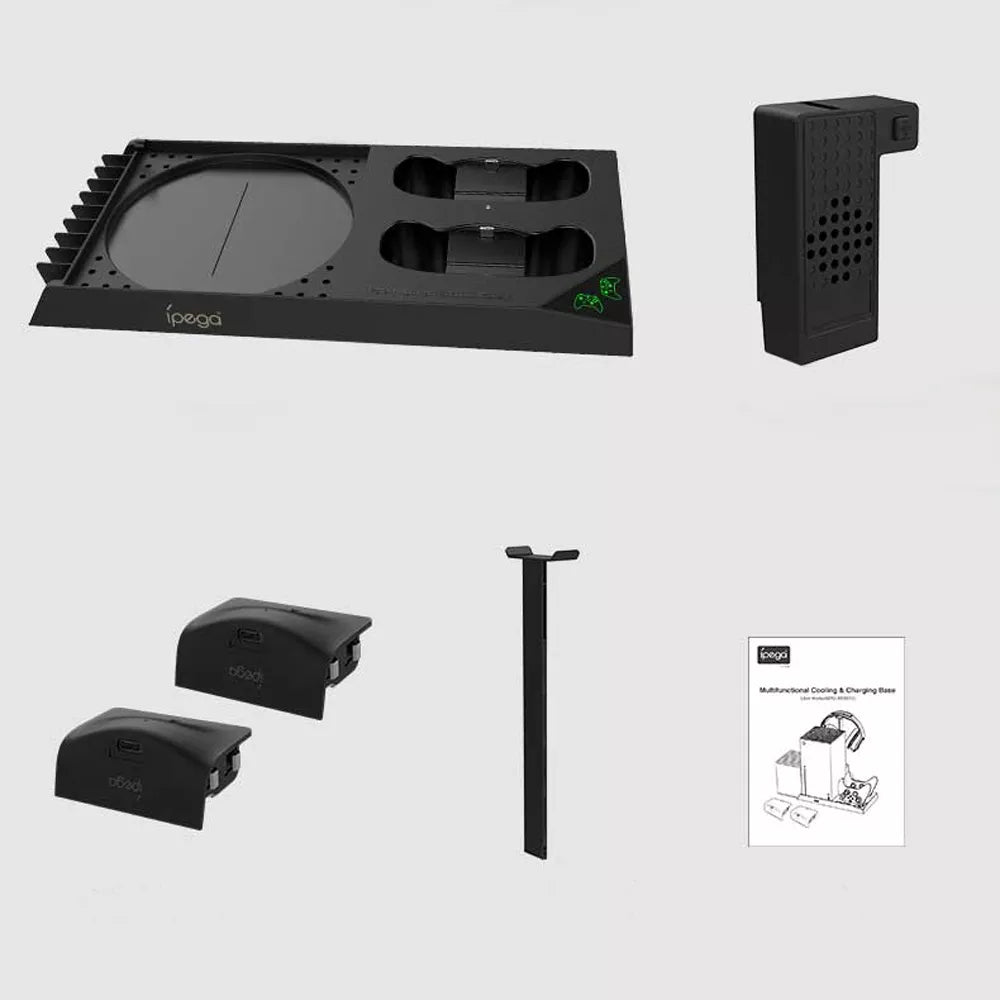 iPega aušinimo stotelė Xbox Series X su dviem valdikliais