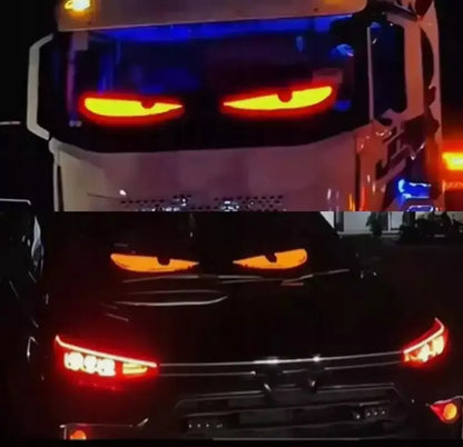 2 vnt. lankstus LED ekranas 59x12 cm DEVIL EYES sunkvežimiui TIR