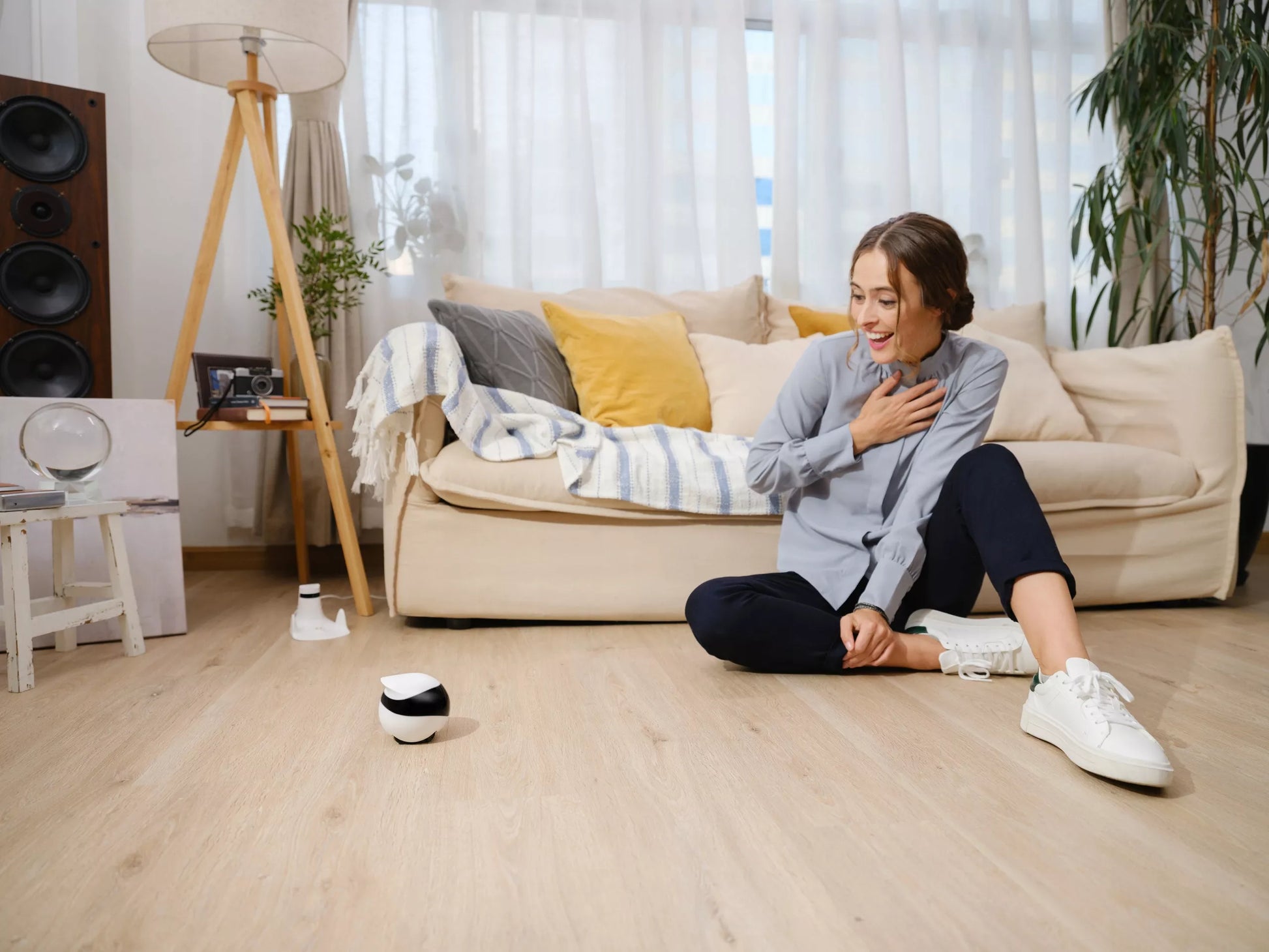 Namų, mobilus stebėjimo robotas Enabot , kamera, pramogos, garsas