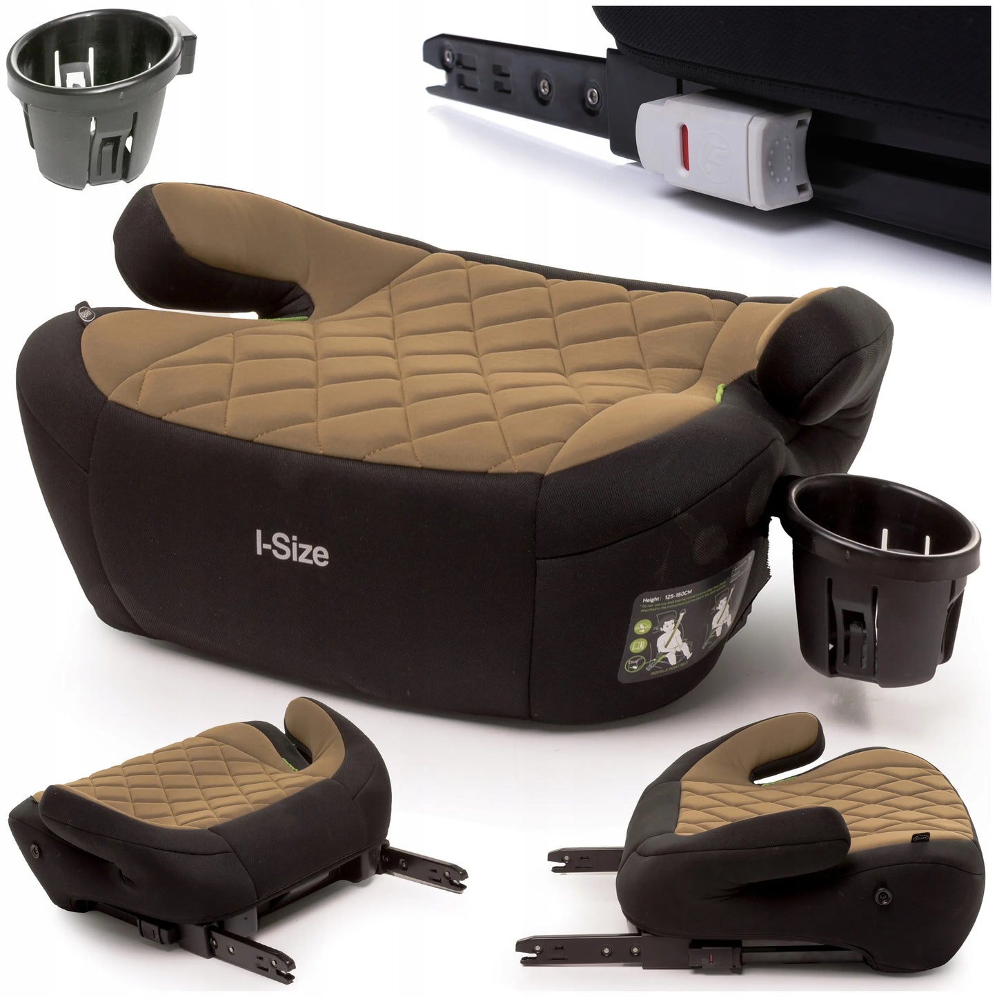 4BABY Hi-Fix CUP automobilinė kėdutė-paaukštinimas 22-36 kg, i-SIZE