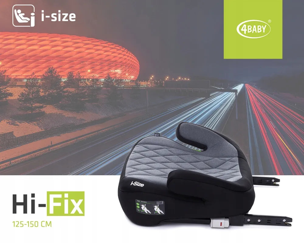 4BABY Hi-Fix CUP automobilinė kėdutė-paaukštinimas 22-36 kg, i-SIZE