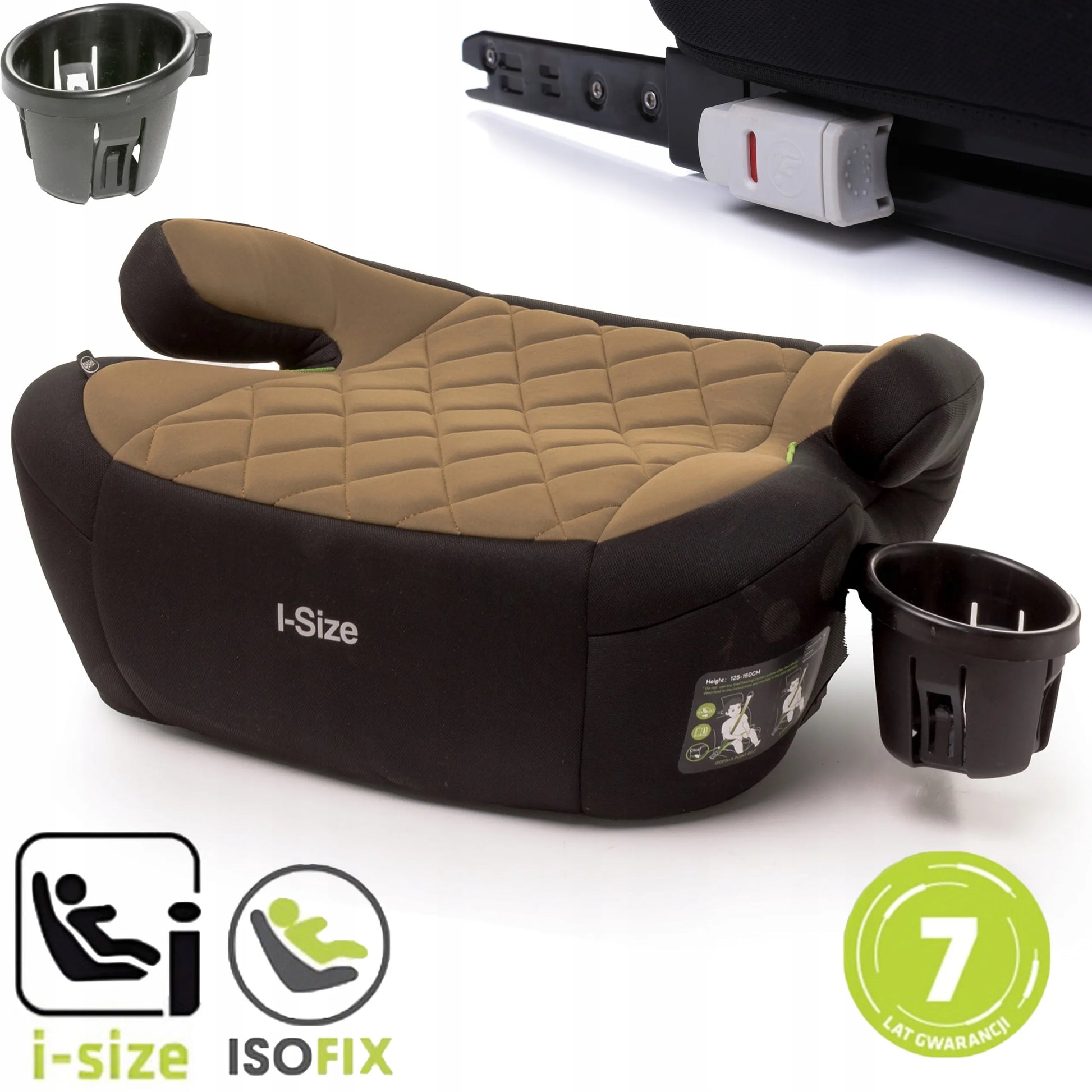 4BABY Hi-Fix CUP automobilinė kėdutė-paaukštinimas 22-36 kg, i-SIZE