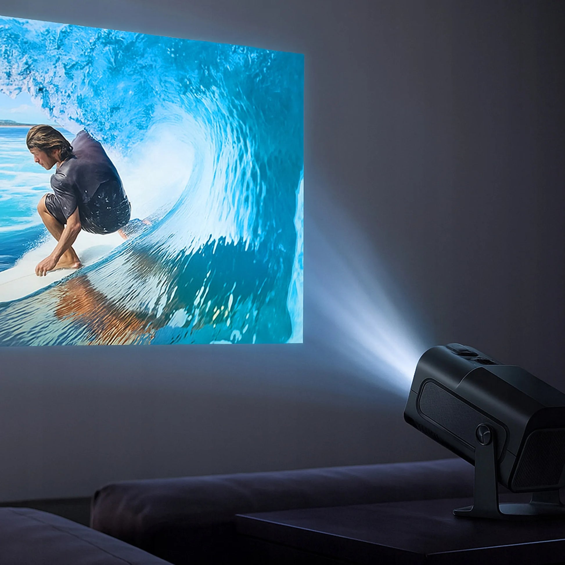 4K Android LED WiFi mini nešiojamasis Full HD projektorius HY320 su USB ir Jack jungtimi