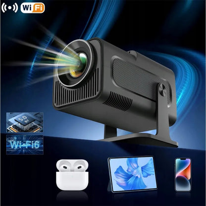 4K LED projektorius su „Android“, „Game Stick Pro“ ir 2 pulteliais