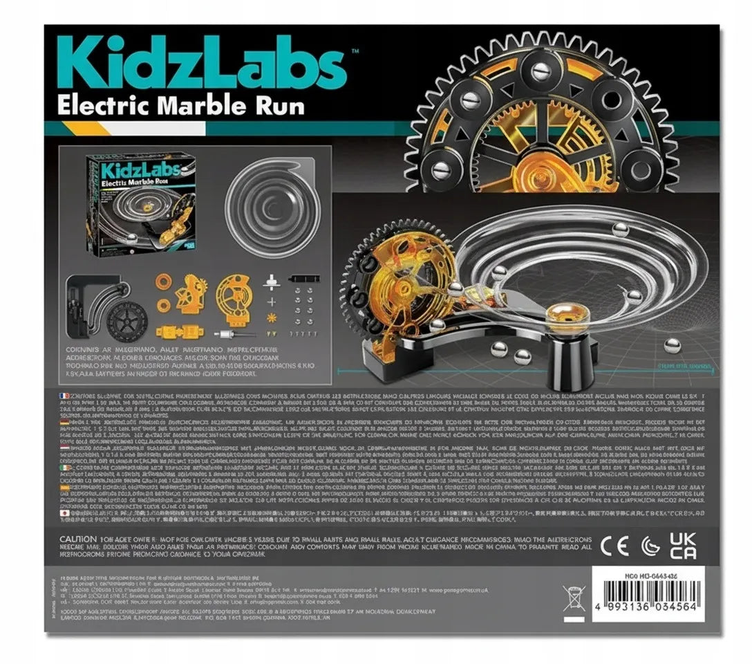 4M KidzLabs mokslinis elektrinis rutuliukų takelis „Marble Run“, nuo 8 metų